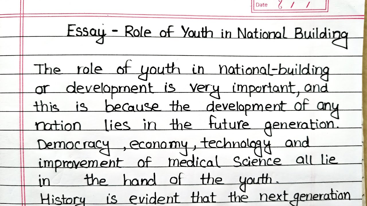 role of youth in society essay in english