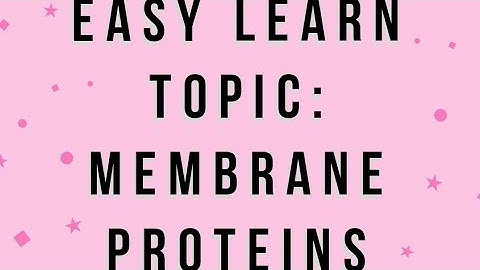 Easy Learn Membrane Proteins for CSIR NET, DBT JRF and others exams by Nandini Singh