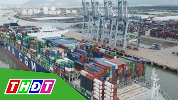 Cảng Cái Mép đón siêu tàu container lớn nhất Việt Nam | THDT