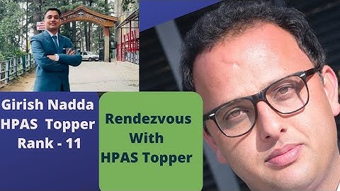 HPAS - 2022 ! Gireesh Nadda, Rank - 11 l  Career Pathway l #Kumar_ramesh