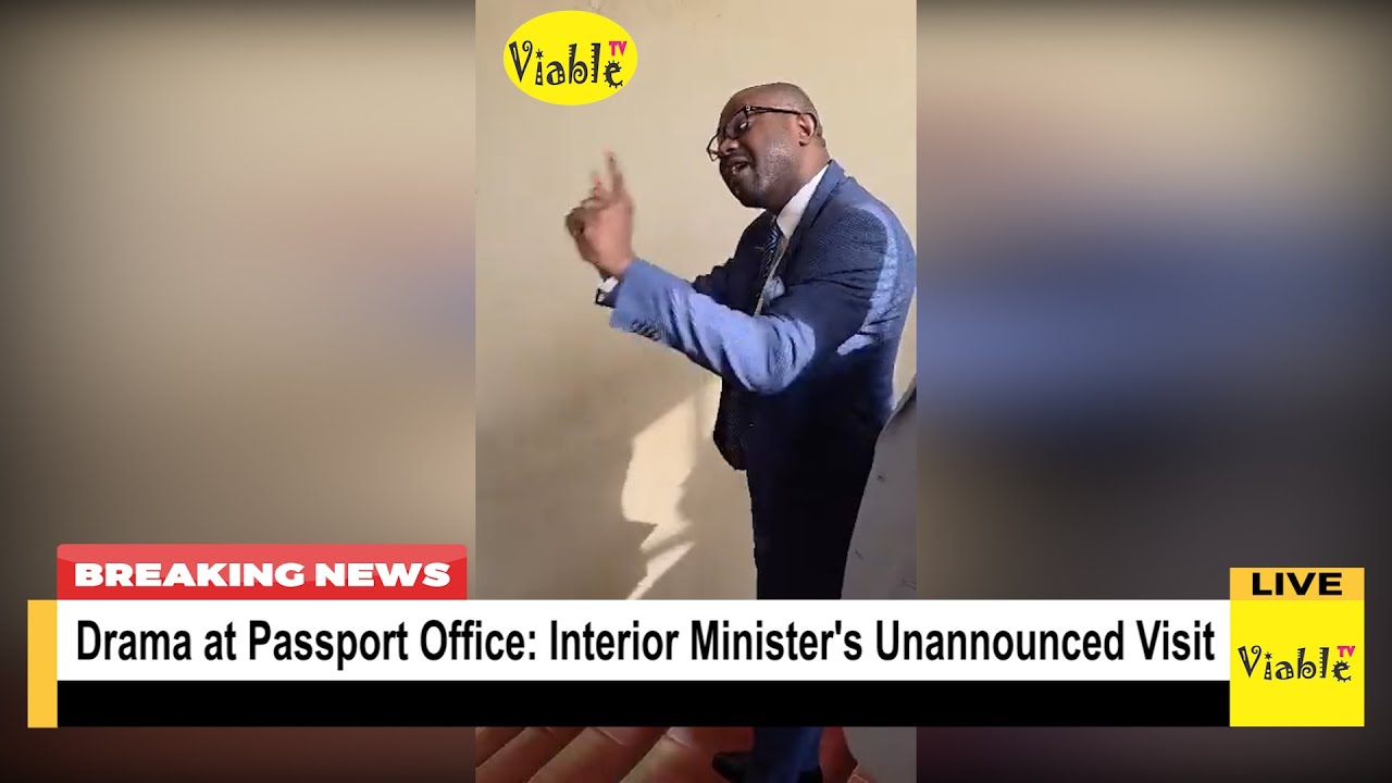 Drama As Interior Minister Hits Passport Office, Lambasts Processing Backlog