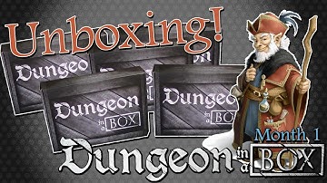 Unboxing Dungeon In a Box I Month 1