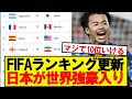 【速報】FIFAランキング、日本の暫定順位がこちらです!!!!