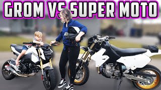 Honda Grom vs. Suzuki DRZ SuperMoto - A Girl's Perspective On The Better Beginner Bike