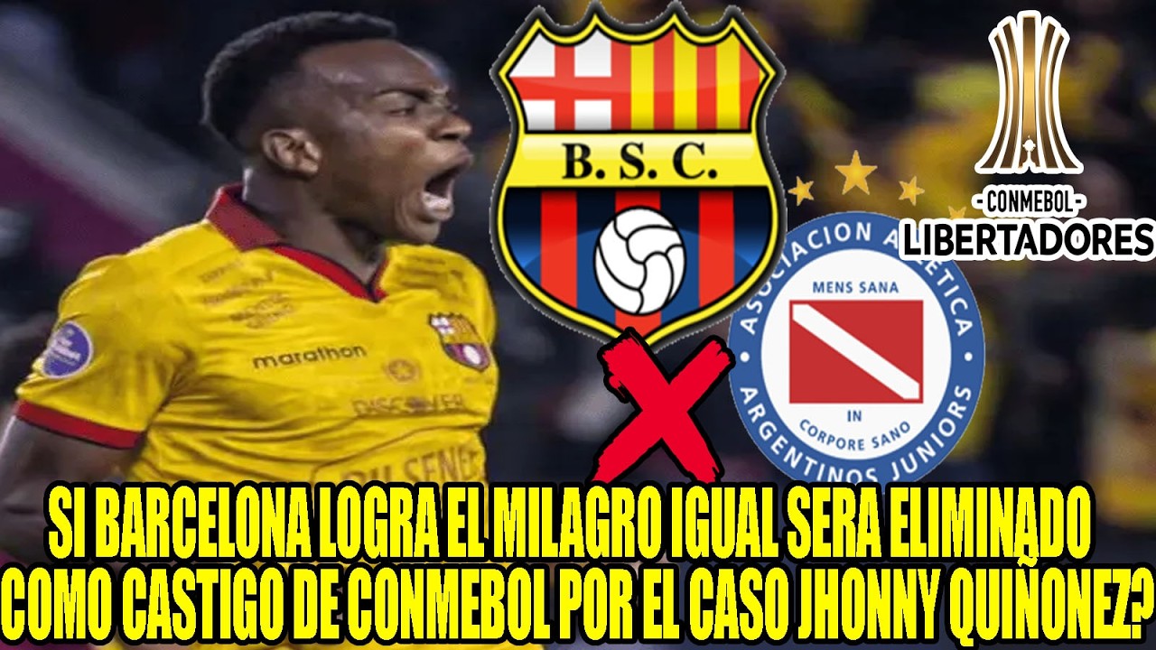 SI BARCELONA LOGRA EL MILAGRO IGUAL SERA ELIMINADO COMO CASTIGO DE CONMEBOL POR EL CASO QUIÑONEZ?