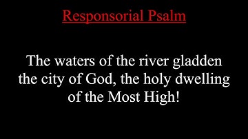 Feast of the Dedication of the Lateran Basilica in Rome (2025) - Respond & Acclaim