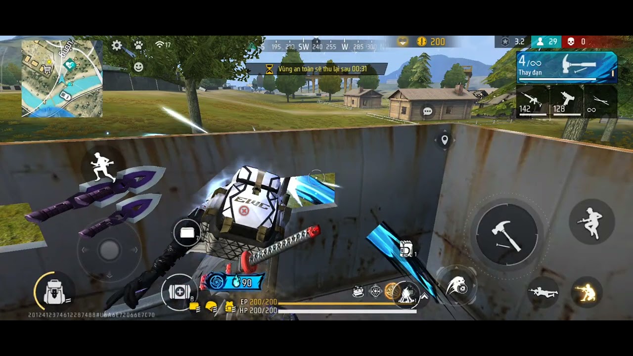 Free fire đấu rank xếp hạng p100 (s49)