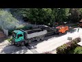 Asphaltfräse & Straßenreiniger im Einsatz | Asfalt freze makinesi & sokak temizleyicisi iş başında