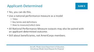 2021 AmeriCorps RFP Webinar Series: Performance Measures and Evidence