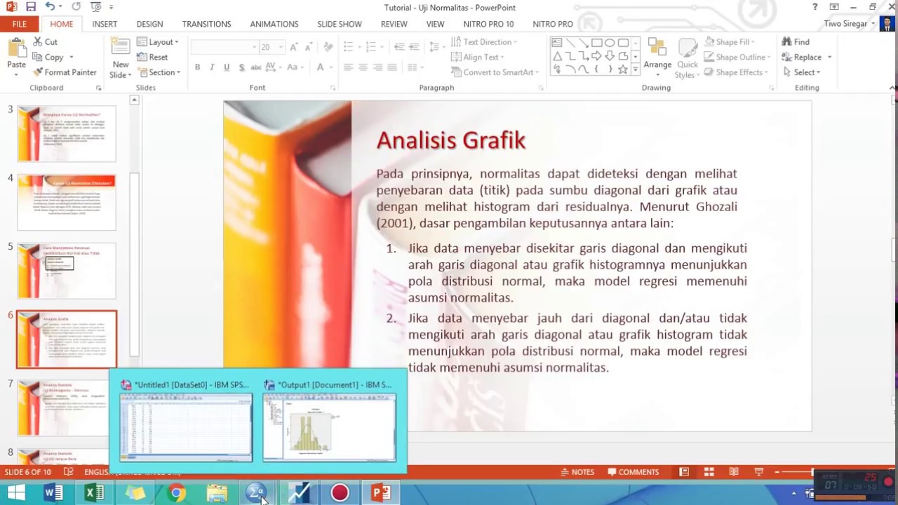 UJI NORMALITAS PAKAI SPSS DAN EVIEWS - YouTube