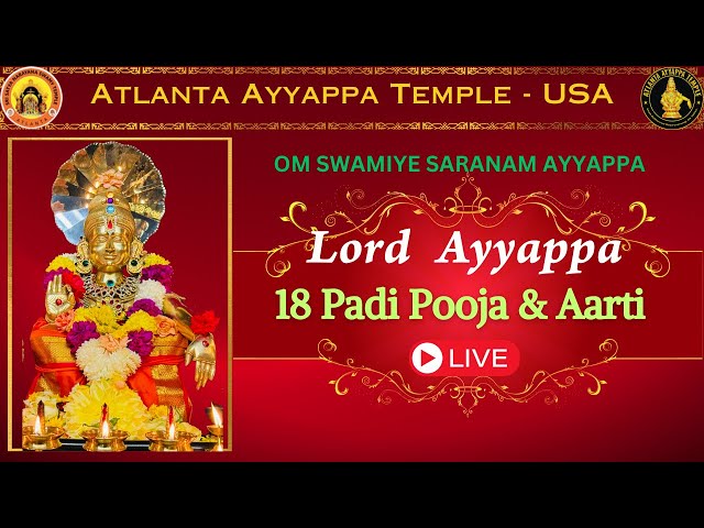 🔴LIVE Sri Ayyappa Divine Abhishekam in USA class=
