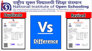 Nios Duplicate Certificate Vs Revised Certificate का मतलब?|Task Is Helping (NIOS)