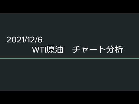 WTI原油チャート分析 2021.12.6