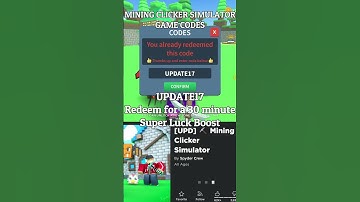(2022) **NEW** ⛏️ Roblox Mining Clicker Simulator Codes ⛏️ ALL *UPD* CODES!