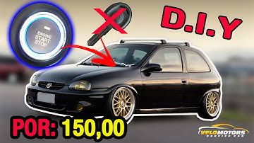 COMO INSTALAR BOTÃO START STOP CORSA WIND TOP  How to install start stop button #DIY FAÇA VOCÊ MESMO