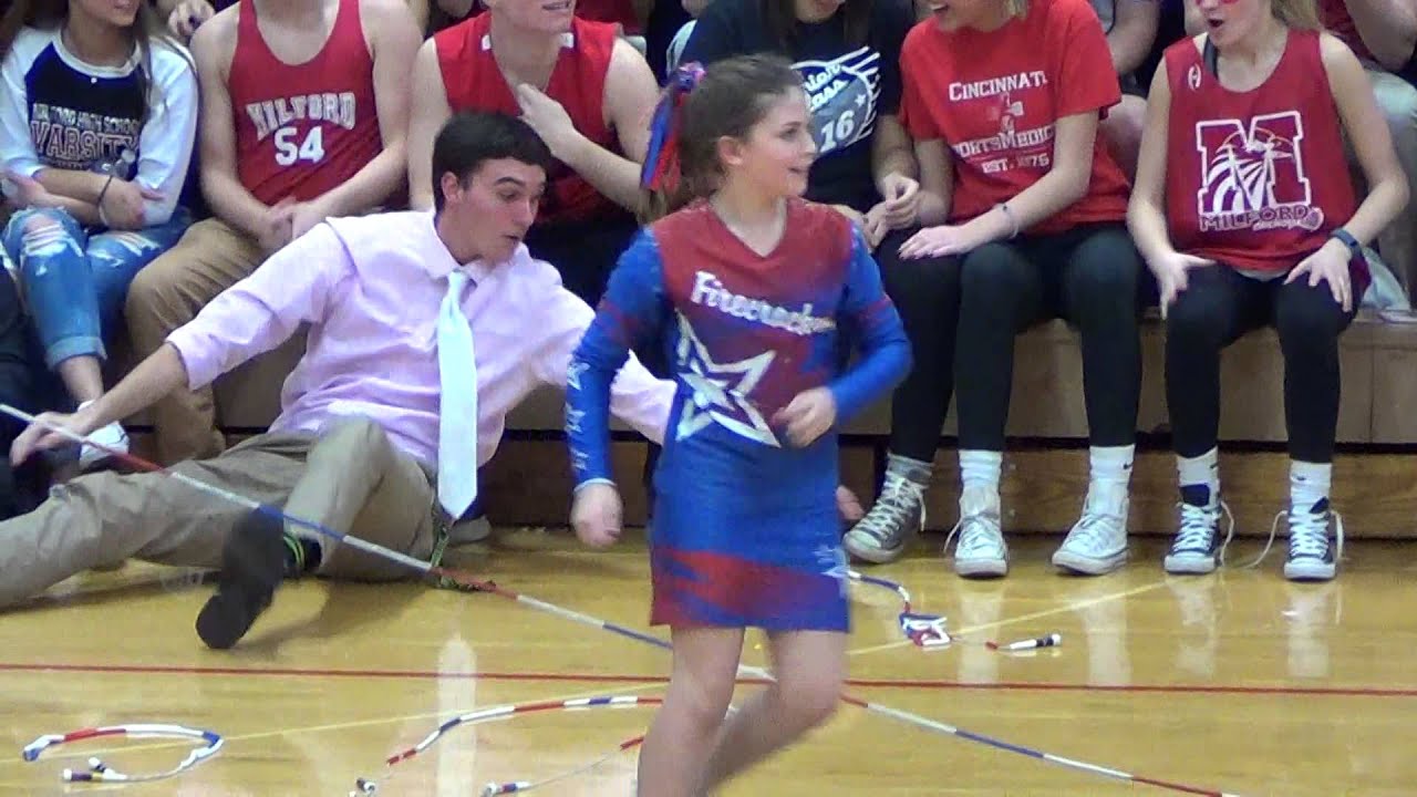 Firecracker halftime show at Milford