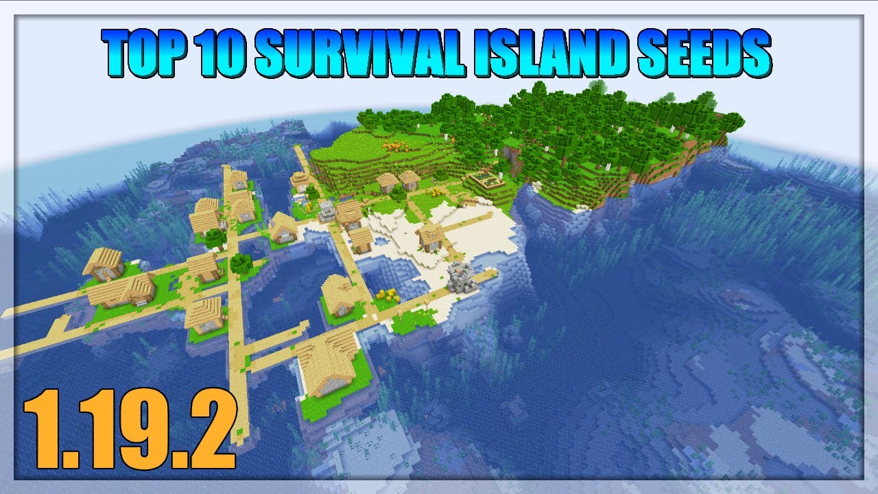 TOP 10 BEST Survival Island SEEDS For MINECRAFT 1.19.2 Giant Survival