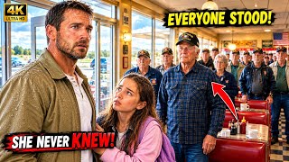 Single Dad Walked Into a Texas Diner With His Daughter—Every Veteran Suddenly Stood