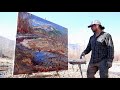 Plein air painting montana january