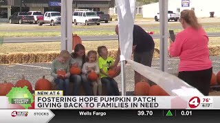 Fostering Hope Pumpkin Patch giving back to families in need