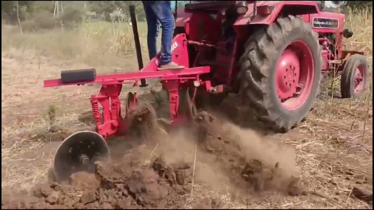 (tractor REvErsible disc plough demo video )stock available siri agro narsampet