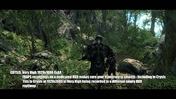 Crysis HD 5850 FRAPS Recording on Dedicated HDD Demonstration