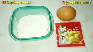PUNYA TEPUNG KANJI DI BUAT BEGINI SAJA, CUMA 3 BAHAN BISA JADI CEMILAN.