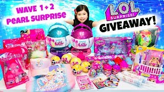 GIVEAWAY!! Wave 2 LOL Purple Pearl Surprise LOL Pets Shopkins Giant Squish Dee Lish Smooshy Mushy +