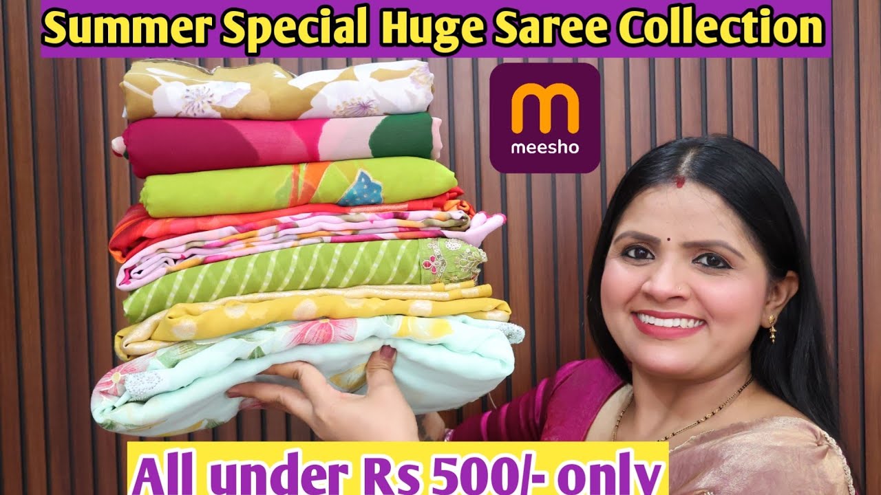 Meesho Huge Summer Special Saree Haul Under ₹500 😍 Part 2 | Affordable & Budget Friendly Sarees