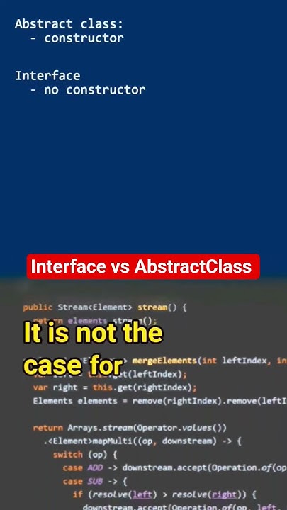 Interface vs AbstractClass in java #programming #coding #code # ...