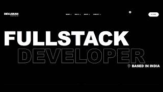 How Is My Portfolio | Modern Portfolio Website