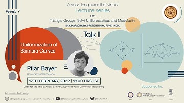 "Uniformization of Shimura Curves"  - Pilar Bayer, University of Barcelona.