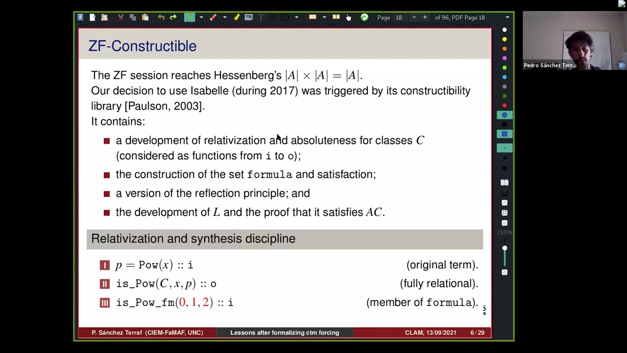 Some lessons after the formalization of the ctm approach to forcing -- CLAM 2021