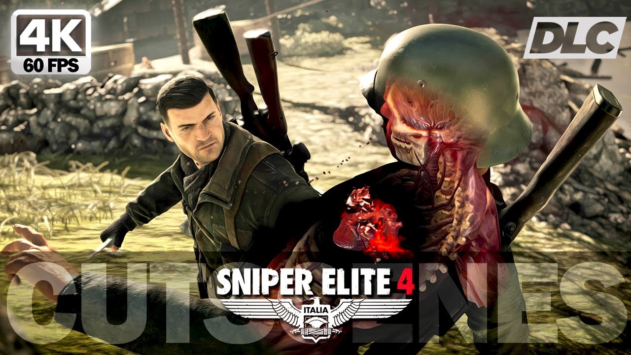 Sniper Elite 4: The Definitive Story (All Cutscenes + DLC) Full Game - 4K 60fps - No Commentary