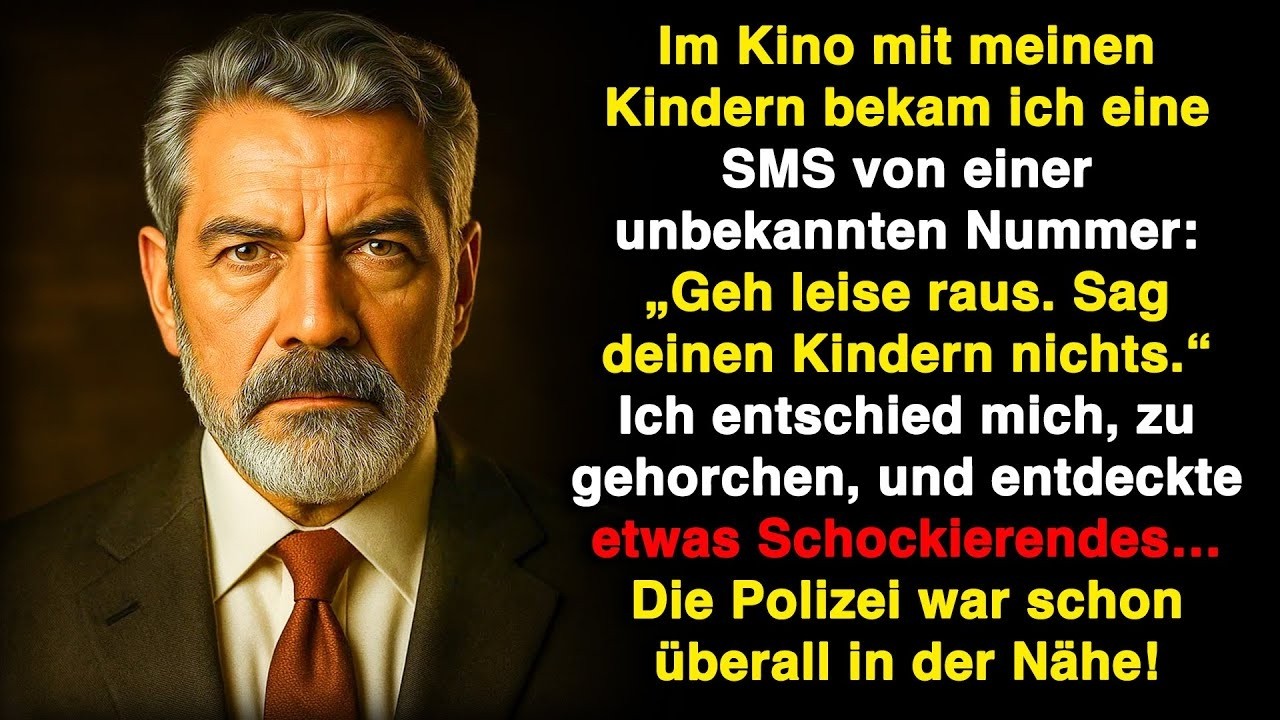 Im Kino mit meinen Kindern erhielt ich eine SMS: „Geh leise hinaus. Sag deinen Kindern nichts…“