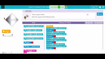 Lesson 4 ! Creating Art with Code - (Solution of Lesson 4)
