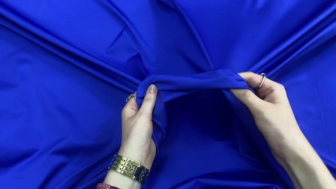 Lightweight Shiny Spandex- Warm Blue 