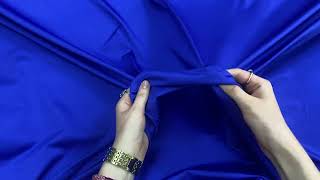 Lightweight Shiny Spandex- Warm Blue