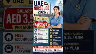 UAE Assistant Nurse (Homecare) Recruitment 2026 has been announced through ODEPC #governmentscheme