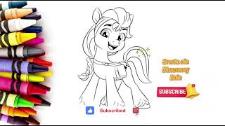 Menggambar dan Mewarnai My Little Pony |  how to draw easy coloring  #7