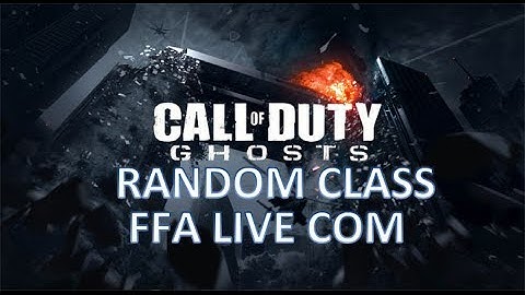COD GHOSTS - RANDOM CLASS FFA LIVE - DANGO 1867