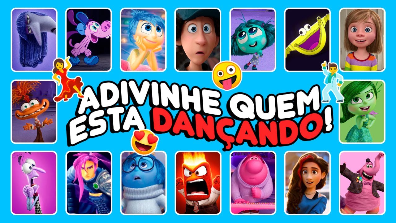 ADIVINHE QUEM ESTÁ DANÇANDO! 💃🏻 Duelo de Dança Divertidamente 2 – Nojinho, Ansiedade, Alegria