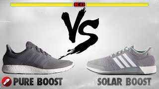 adidas solar boost vs pure boost