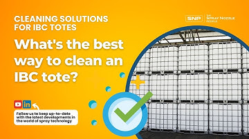 Cleaning solutions for IBC totes. What