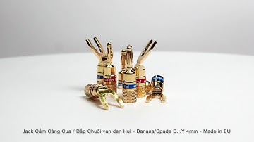 Jack Càng Cua Bắp Chuối van den Hul Banana Spade DIY 4mm | Made in EU | DoDienTu.com.vn