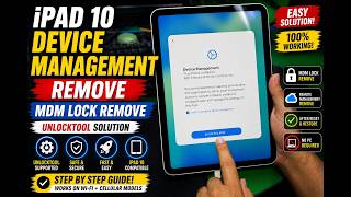 iPad 10 Remote Management Remove | MDM Lock Fix After Restore | Device Management Guide