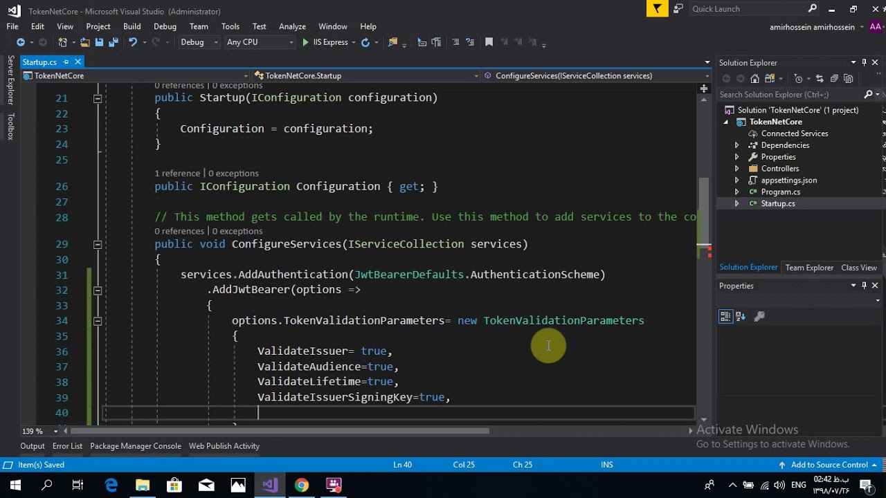آموزش Jwt در ASP.NET Core 2.2 - Part 1 - YouTube