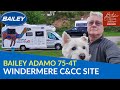 Arriving At Windermere Camping And Caravanning Club Site | Bailey Adamo 75-4T