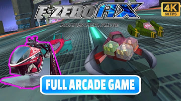 F-Zero AX Monster Ride Arcade (2004) 4K/60FPS - All tracks 1st Place Triforce - Dolphin Emulator