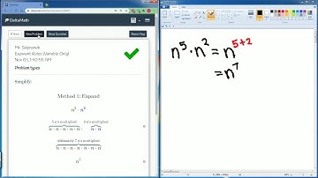 DeltaMath Exponent Rule Variable Only